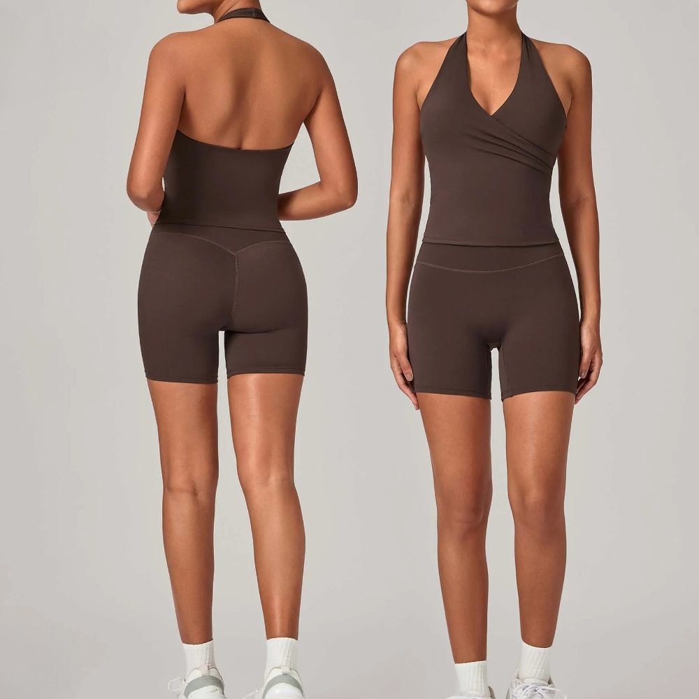 Pilates Yoga Set - 2-piece Women Gym Jogging Sports Set