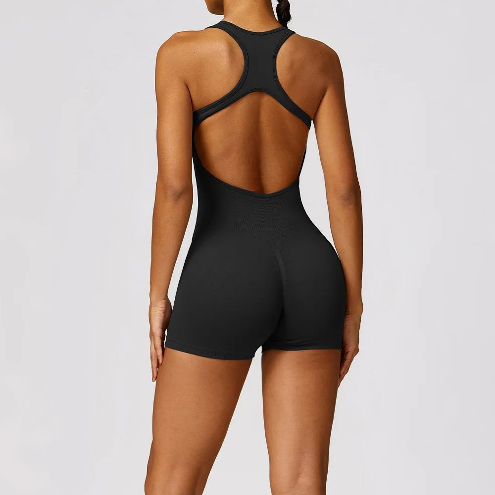 Pilates Yoga Set - Sexy Back Jumpsuit Gym Set Women