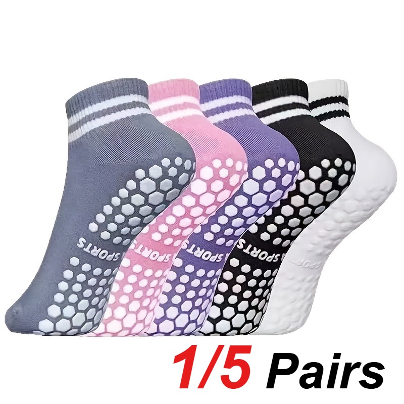 Pilates & Yoga Tina Fehrenbach - 1/5 Pair Women's Silicone Anti Slip