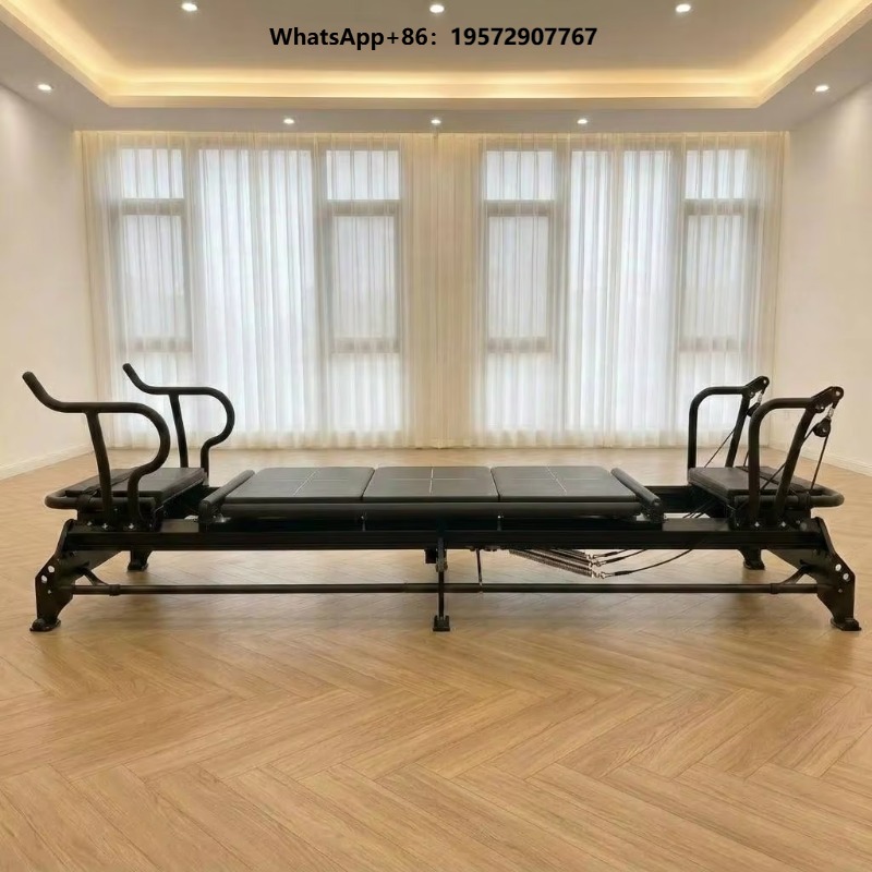 Pilates Yoga Reformer - Professional Classical Yoga Studio Black Aluminium