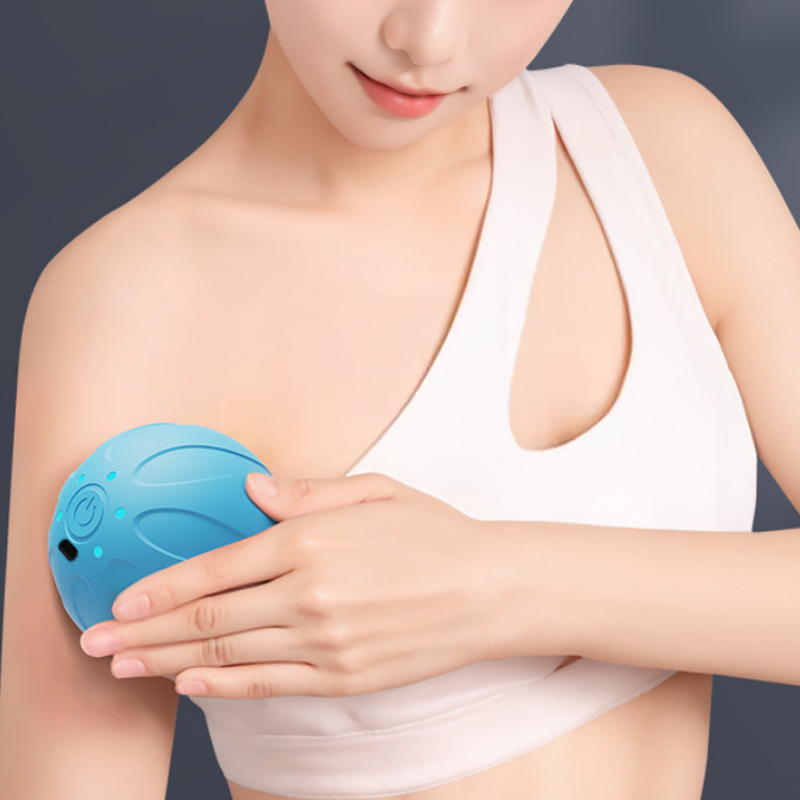 Pilates Yoga Ball - New Vibrating Massage Ball Handheld Deep