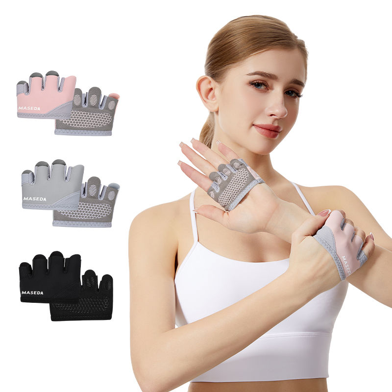 Pair of Fitness Fingerless Glo - Pilates Yoga &A ulasan dan harga
