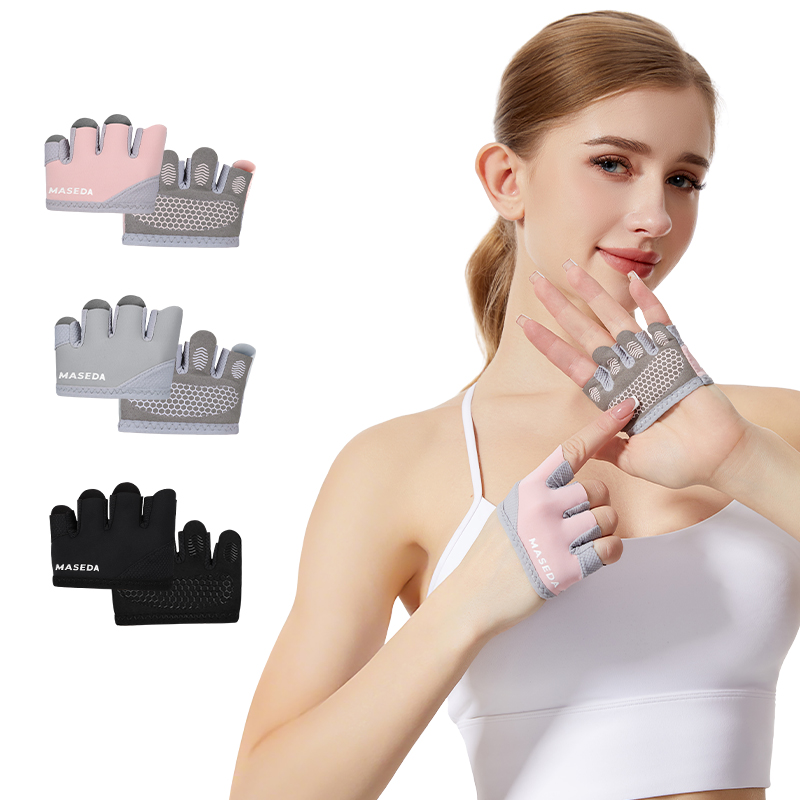 Pair of Fitness Fingerless Glo - Pilates Yoga &A ulasan dan harga