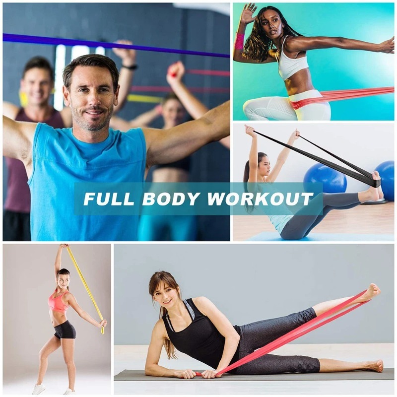 Natural Latex Resistance Bands - Pilates Yoga Reformer ulasan dan harga
