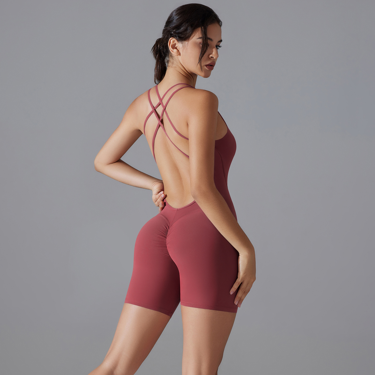 Yoga Set Sexy Backless Sporty  - Pilates Yoga Set ulasan dan harga