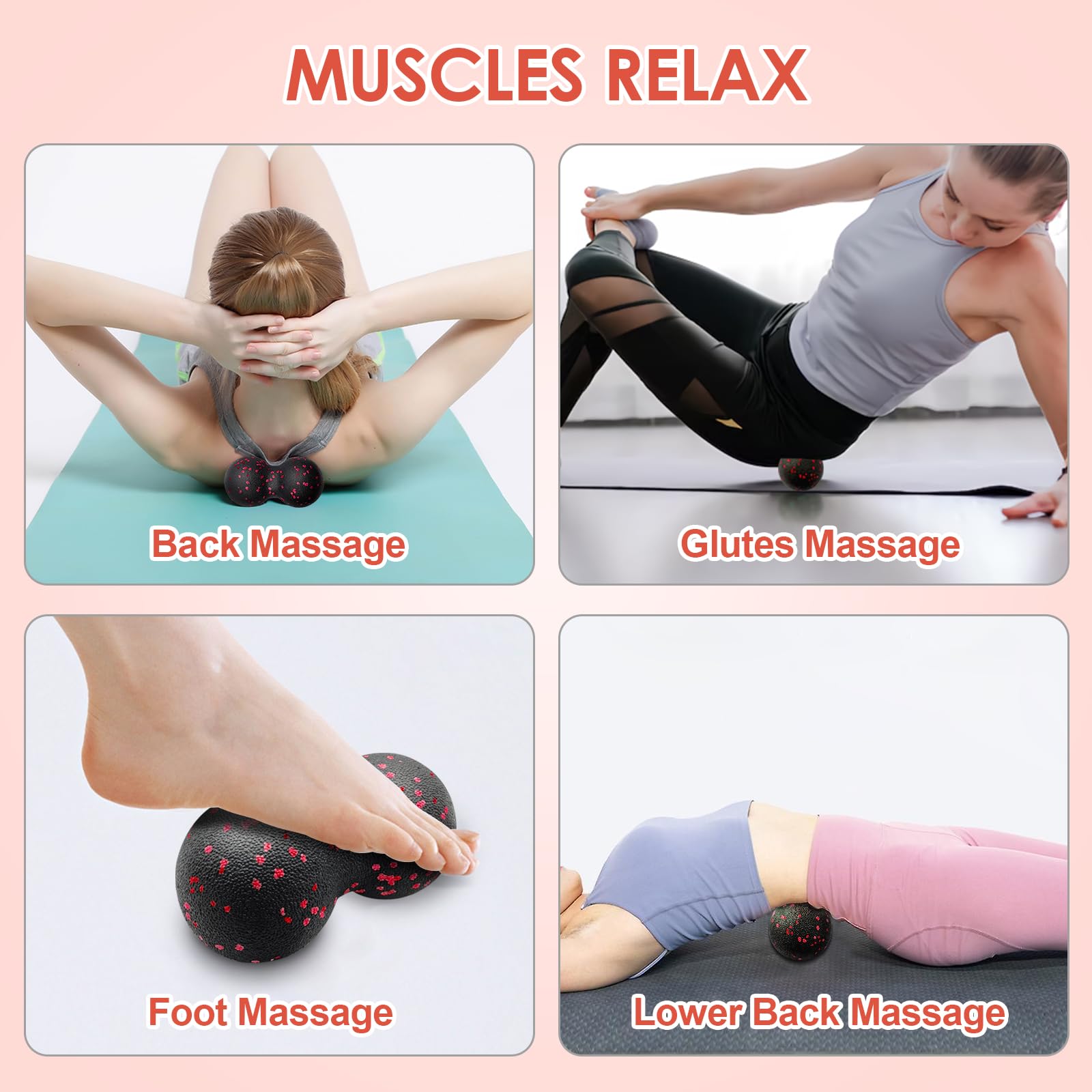 Hollow Yoga Roller Massage Pea - Pilates Yoga Ball ulasan dan harga