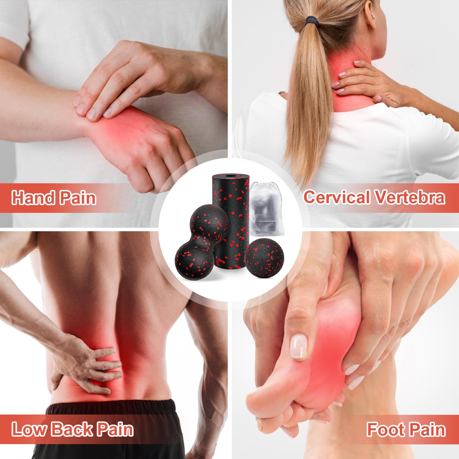 Hollow Yoga Roller Massage Pea - Pilates Yoga Ball ulasan dan harga