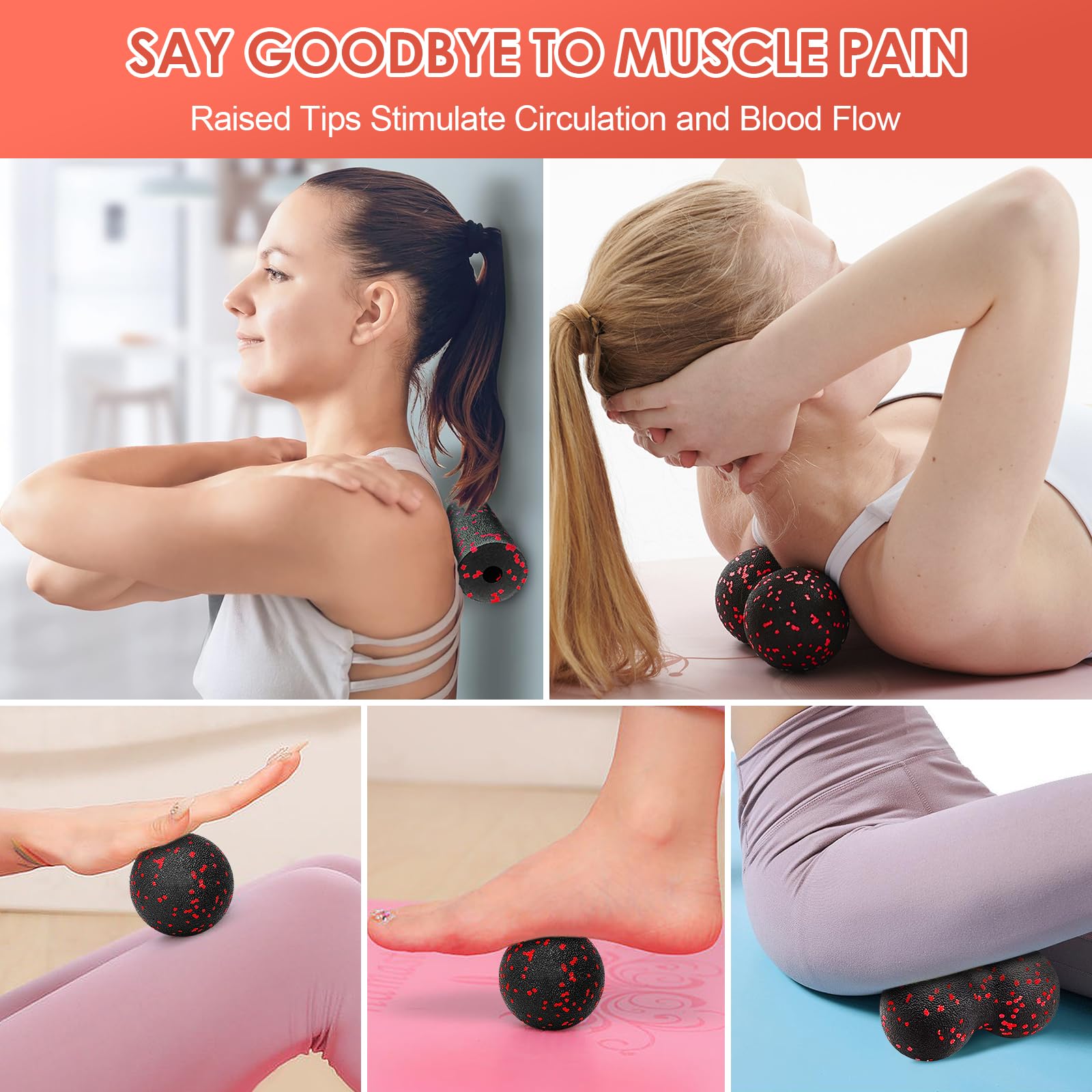 Hollow Yoga Roller Massage Pea - Pilates Yoga Ball ulasan dan harga