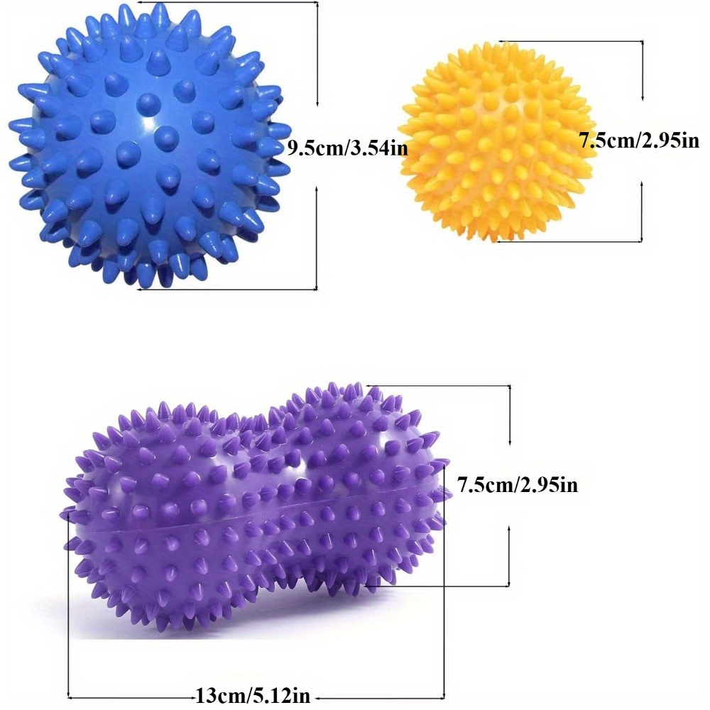 Spiky Massage Ball Set (3 Piec - Acupressure Ball Set ulasan dan harga