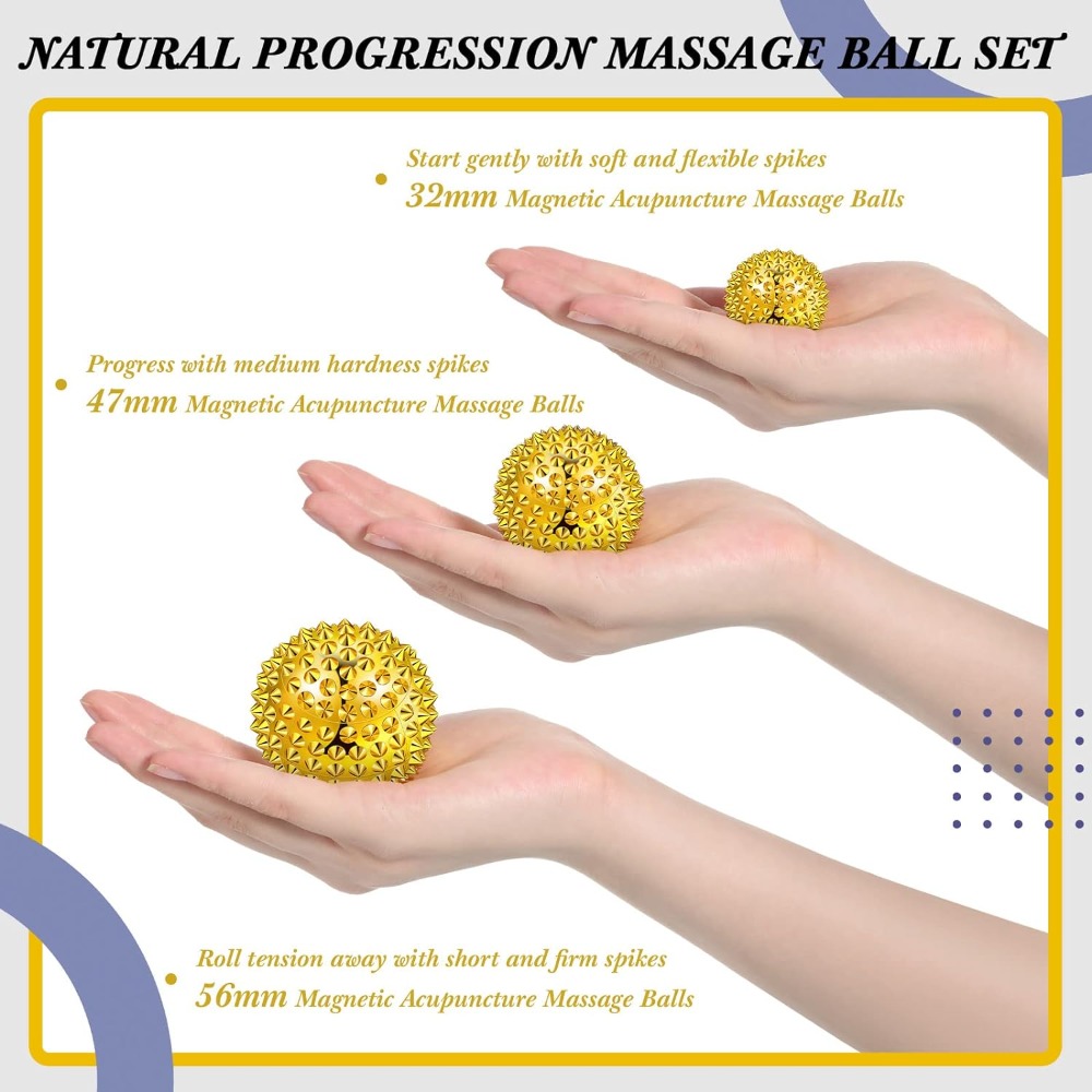 6Pcs/Set Magnetic Massage Ball - Acupressure Ball Set ulasan dan harga