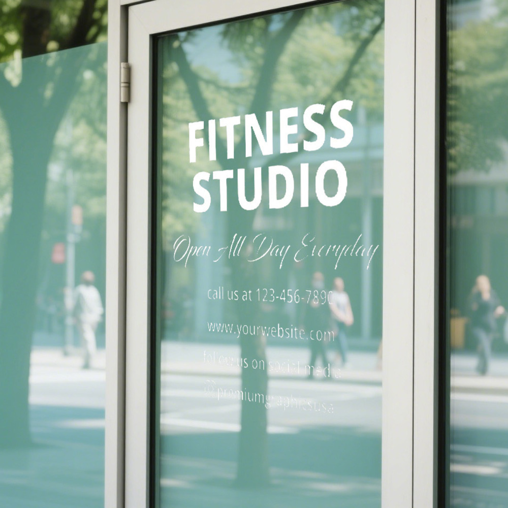 Customizable Studio Window Dec - Pilates Yoga Or Gym ulasan dan harga