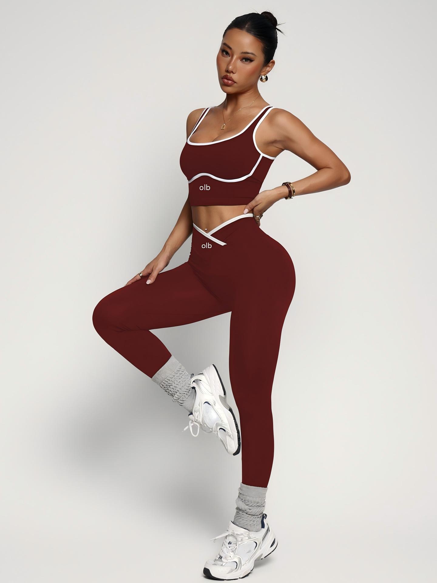 2-piece new sports bra vest pa - Pilates Yoga Set ulasan dan harga