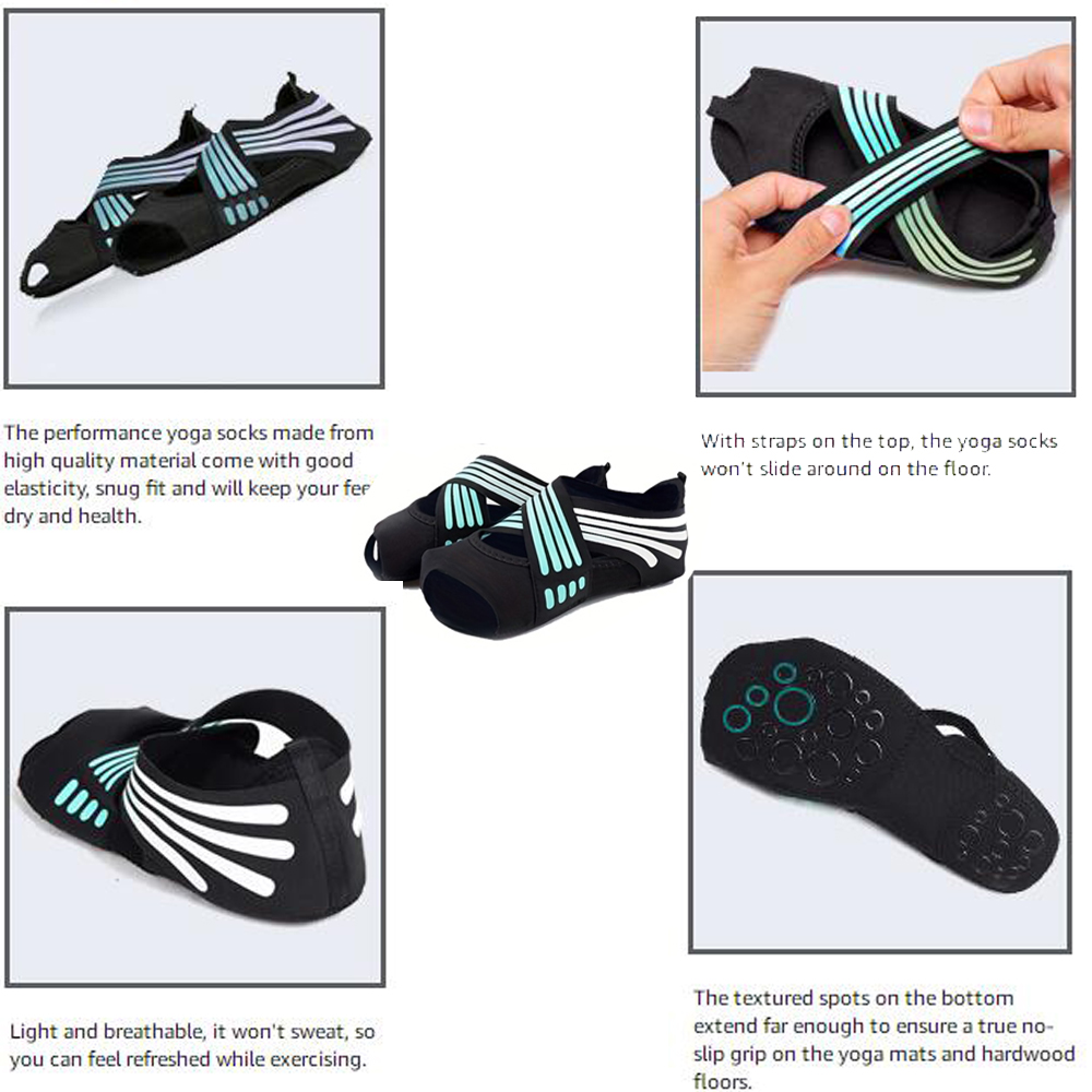 1Pair Women Non-Slip Toeless G - Pilates Yoga Ball ulasan dan harga