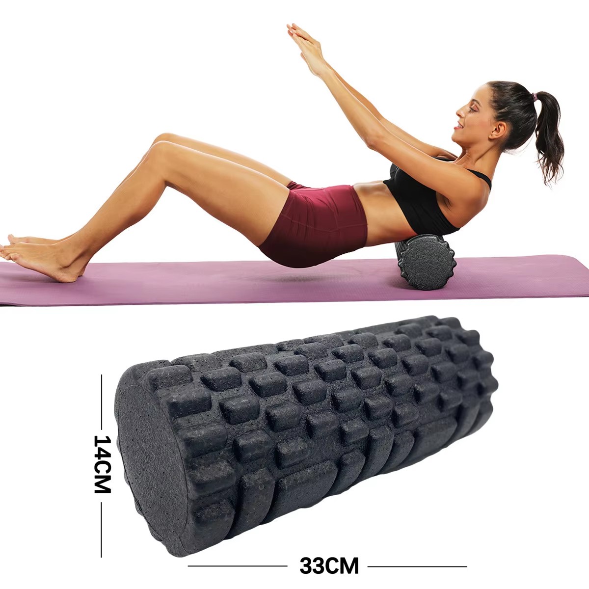 30/33cm Fitness Foam Roller Yo - Pilates Yoga Ball ulasan dan harga