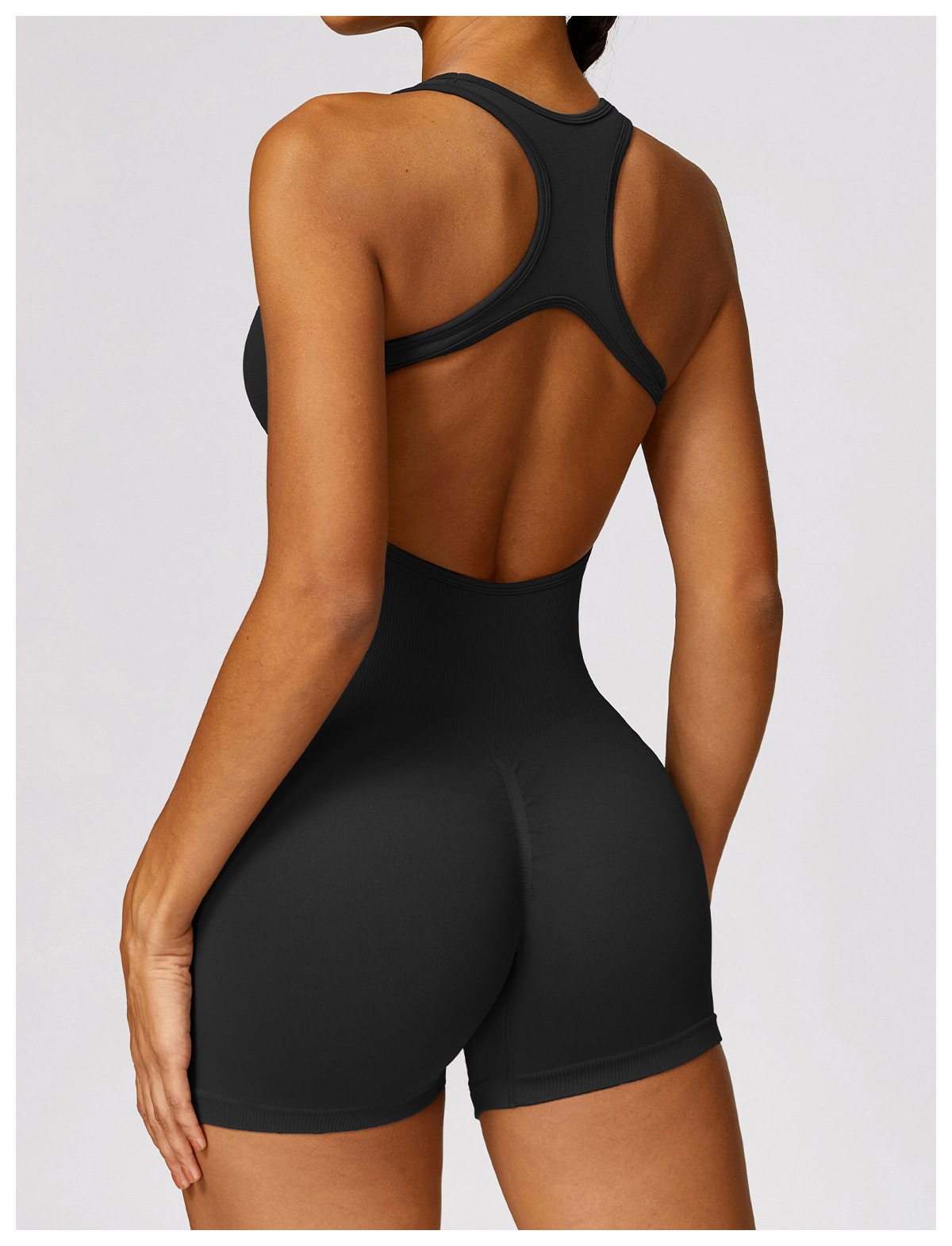 Sexy Back Jumpsuit Gym Set Wom - Pilates Yoga Set ulasan dan harga