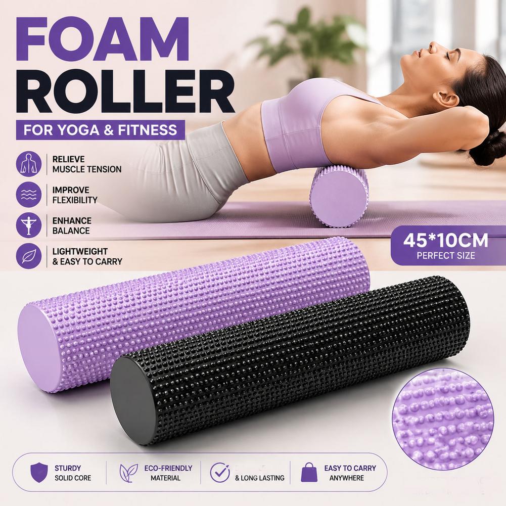 Yoga Foam Roller EVA High Dens - Pilates Yoga Ball ulasan dan harga