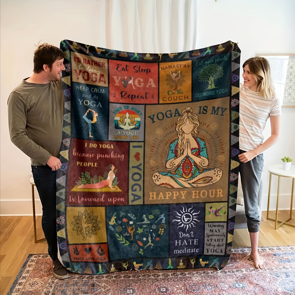 Yoga Blanket, Inspirational Qu - Pilates Yoga Quotes ulasan dan harga