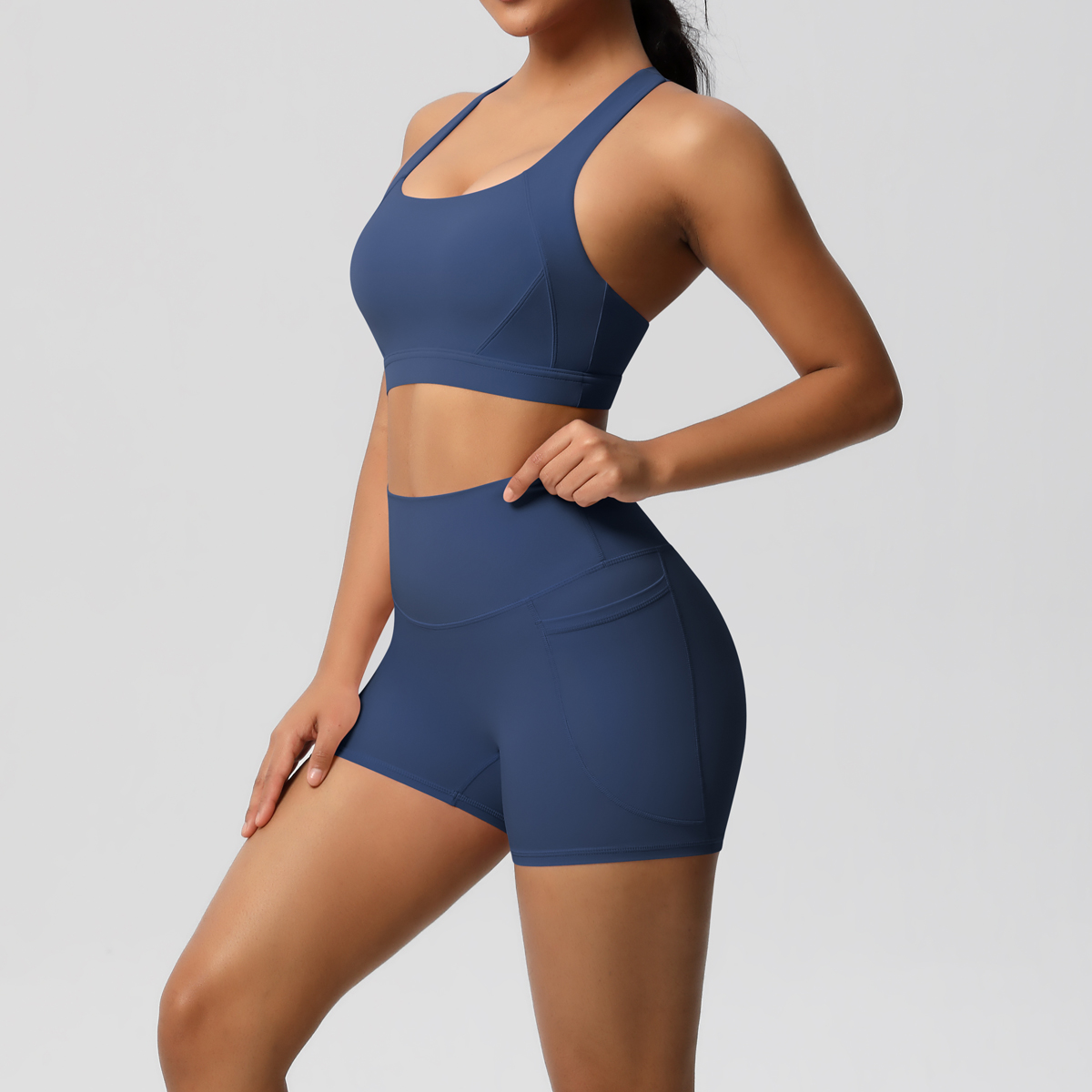 2PCS Sportswear With Pocketed  - Pilates Yoga Set ulasan dan harga